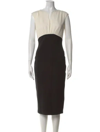 Pre-owned Ted Baker Silk Midi Length Dress