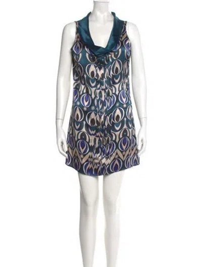 Pre-owned Ted Baker Silk Mini Dress In Black
