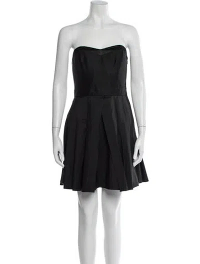 Pre-owned Ted Baker Silk Mini Dress In Black