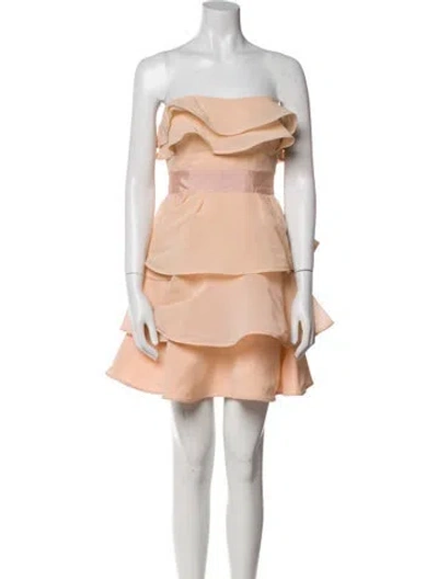 Pre-owned Ted Baker Silk Mini Dress In Pink