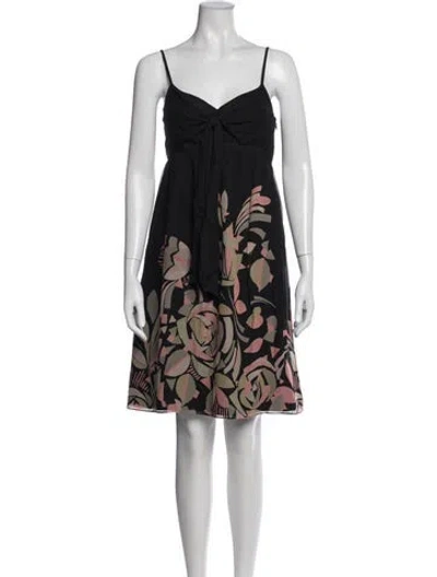 Pre-owned Ted Baker Silk Mini Dress W/ Tags In Black