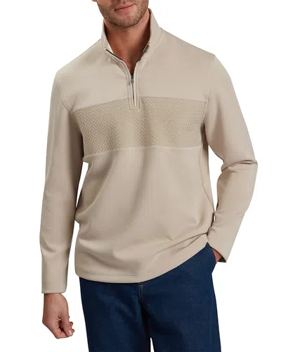Ted Baker Simonea Quarter Zip Sweater In Neutral