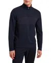 Ted Baker Simonea Textured Panel Half Zip Sweatshirt In Blue