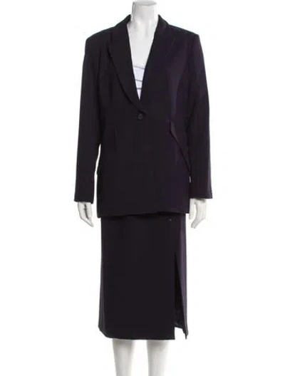 Pre-owned Ted Baker Skirt Suit W/ Tags In Blue