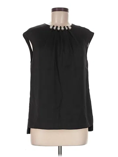 Pre-owned Ted Baker Sleeveless Blouse In Black