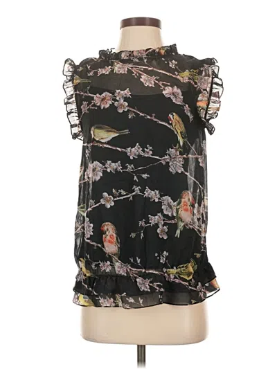 Pre-owned Ted Baker Sleeveless Blouse In Black