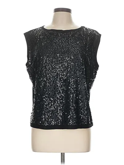 Pre-owned Ted Baker Sleeveless Blouse In Black