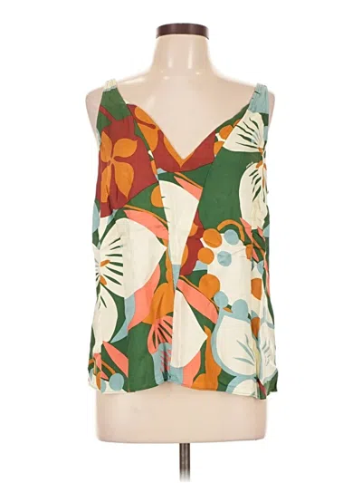 Pre-owned Ted Baker Sleeveless Blouse In Green