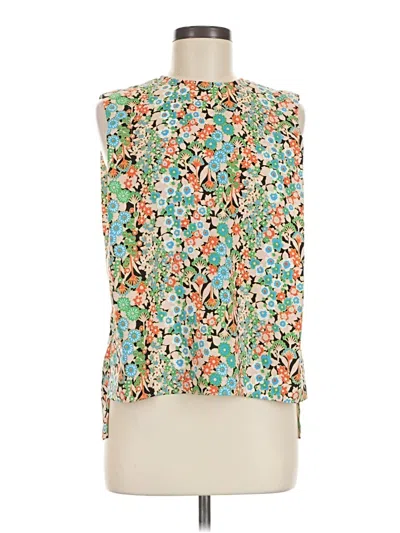 Pre-owned Ted Baker Sleeveless Blouse In Green