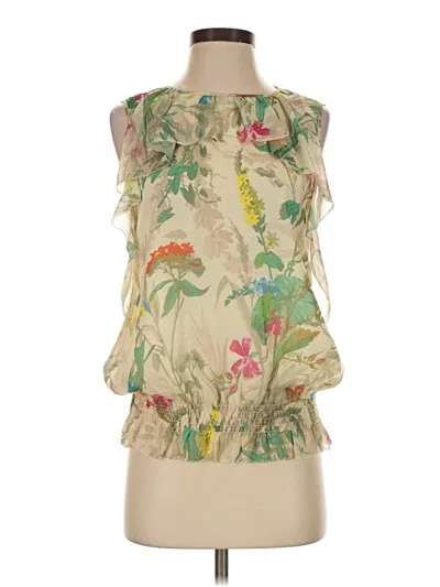 Pre-owned Ted Baker Sleeveless Blouse In Ivory