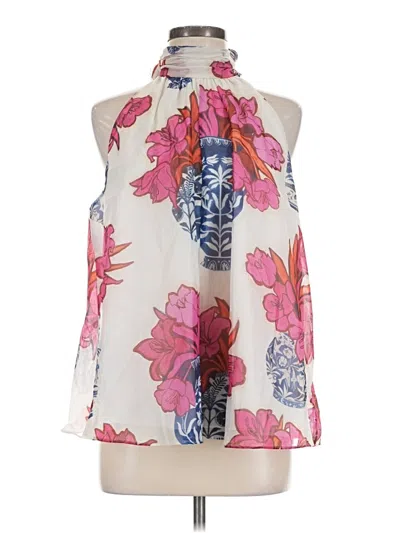 Pre-owned Ted Baker Sleeveless Blouse In Ivory