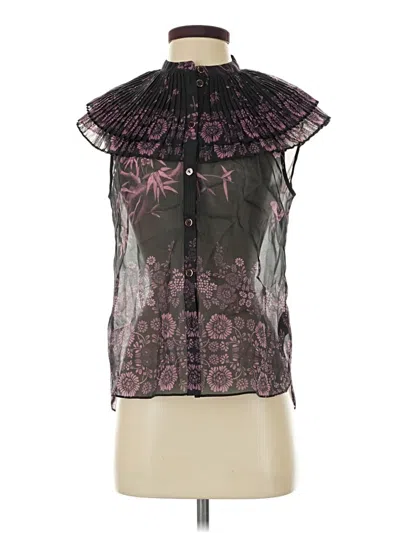 Pre-owned Ted Baker Sleeveless Blouse In Purple