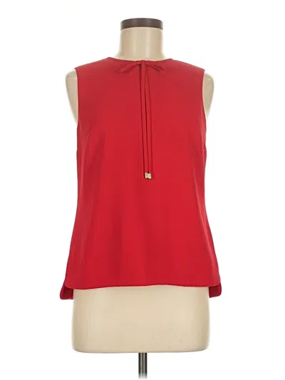 Pre-owned Ted Baker Sleeveless Blouse In Red
