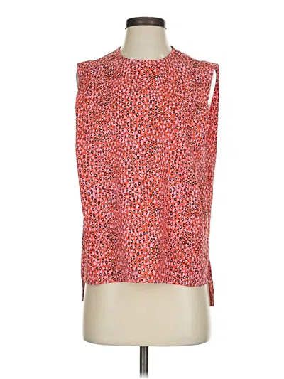 Pre-owned Ted Baker Sleeveless Blouse In Red