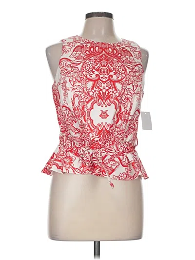 Pre-owned Ted Baker Sleeveless Blouse In Red