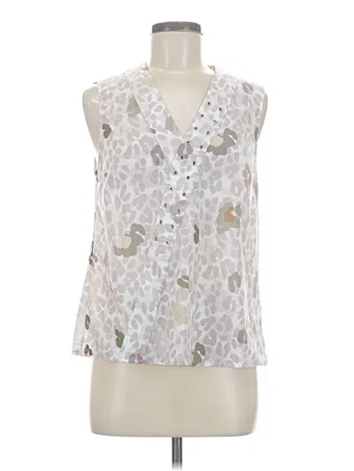 Pre-owned Ted Baker Sleeveless Blouse In Silver