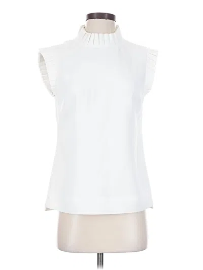 Pre-owned Ted Baker Sleeveless Blouse In White