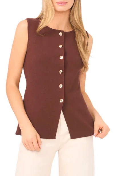 Ted Baker Sleeveless Button-up Shirt In Multi