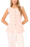 Ted Baker Sleeveless Button-up Shirt In Pink