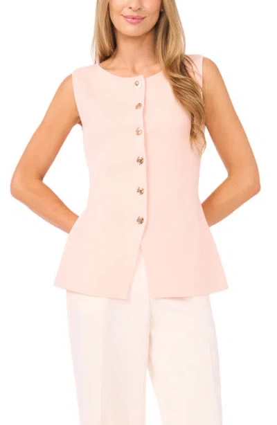 Ted Baker Sleeveless Button-up Shirt In Pink