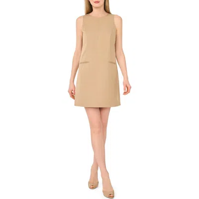 Ted Baker Sleeveless Cotton Blend Sheath Dress In Black