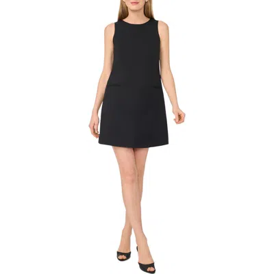 Ted Baker Sleeveless Cotton Blend Sheath Dress In Black