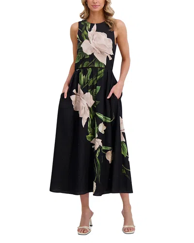 Ted Baker Sleeveless Fit And Flare Maxi Dress In Black