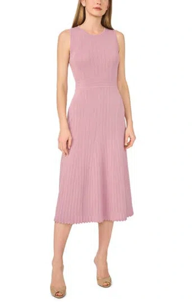 Ted Baker Sleeveless Pointelle A-line Sweater Dress In Pink