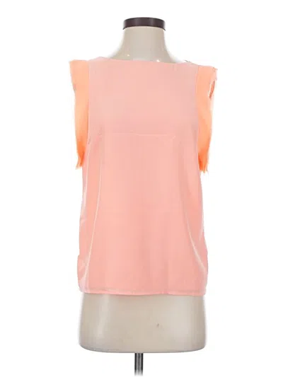 Pre-owned Ted Baker Sleeveless Top Orange Boatneck Tops