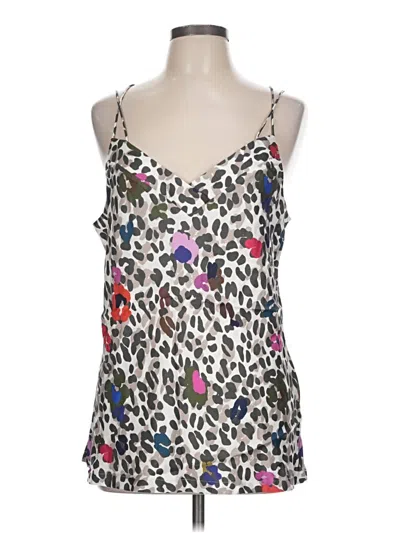Ted Baker Sleeveless Top Silver Sweetheart Neckline Tops