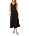 Ted Baker Pleated Waist Sleeveless Linen Blend Maxi Dress