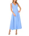 Ted Baker Pleated Waist Sleeveless Linen Blend Maxi Dress