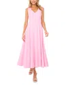 Ted Baker Pleated Waist Sleeveless Linen Blend Maxi Dress