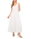 Ted Baker Pleated Waist Sleeveless Linen Blend Maxi Dress