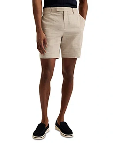 Ted Baker Slim Fit Chino Shorts In Taupe