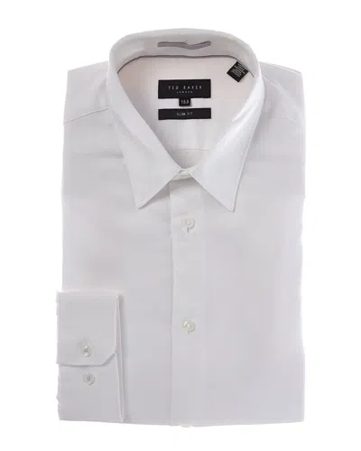 Ted Baker Slim Fit Dress Shirt In White