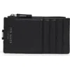 Ted Baker Slim Leather Cardholder In Black