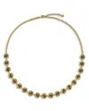 Ted Baker Solanna Solitaire Sparkle Crystal Chain Necklace, 15.7 In Gold