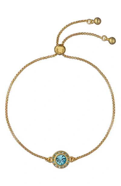 Ted Baker Soleta Solitaire Sparkle Crystal Slider Bracelet In Gold
