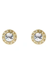 TED BAKER SOLETIA SOLITAIRE CRYSTAL HALO STUD EARRINGS