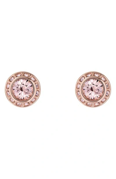 Ted Baker Soletia: Solitaire Sparkle Crystal Stud Earrings In Rose Gold