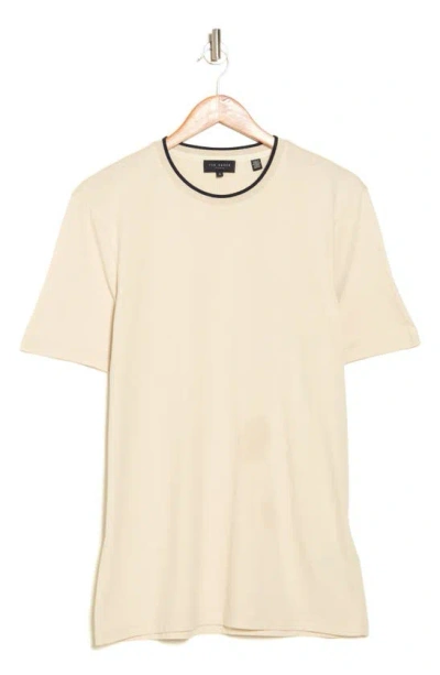 Ted Baker Solid T-shirt In Neutral