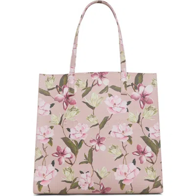 Ted Baker Soocon Faux Leather Tote In Still Magnolia Synthetic Epi