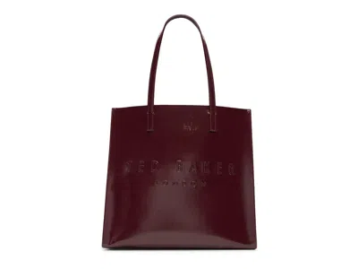 Ted Baker Soocon Tote In Burgundy
