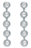 Ted Baker Sorella Linear Drop Earrings In Silver
