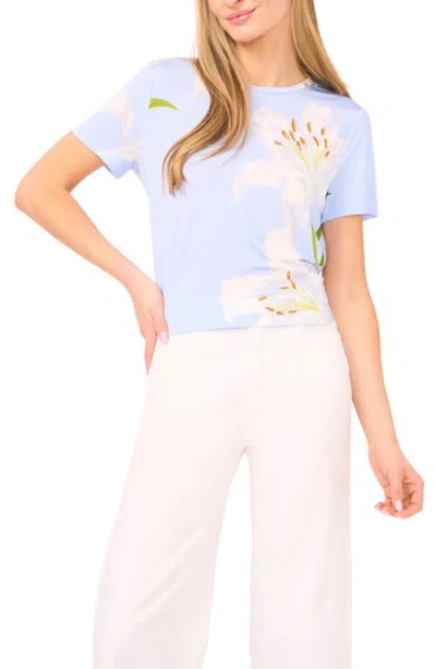 Ted Baker Spencer Floral Short Sleeve Top In Blue