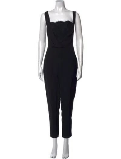 Pre-owned Ted Baker Square Neckline Jumpsuit In Black