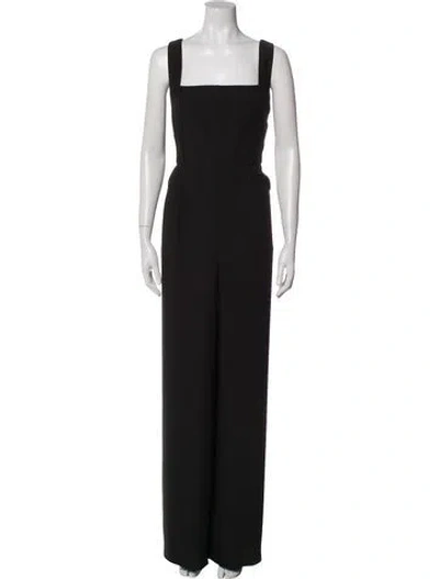 Pre-owned Ted Baker Square Neckline Jumpsuit W/ Tags In Black