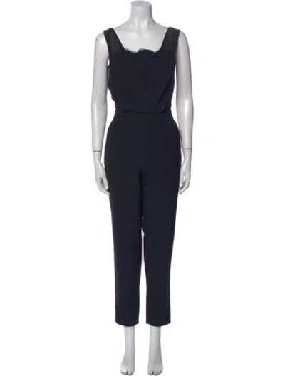 Pre-owned Ted Baker Square Neckline Jumpsuit W/ Tags In Blue