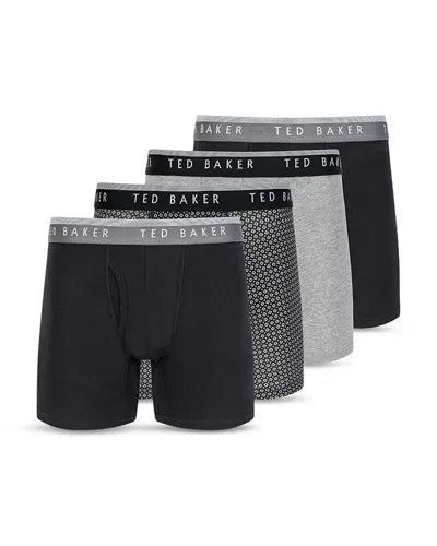 TED BAKER STRETCH BOXER BRIEFS, PACK OF 4